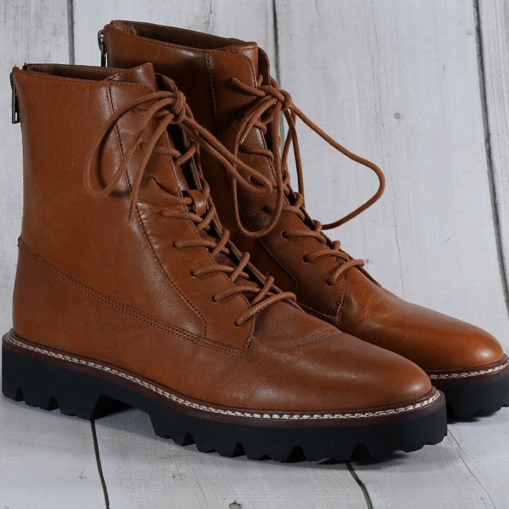 Madewell the Citywalk Lugsole Lace-up Boot in English Saddle at Nordstrom, Sz 8